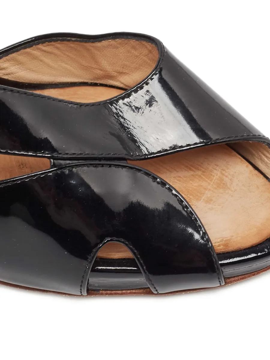 120mm patent-leather strappy sandals 12