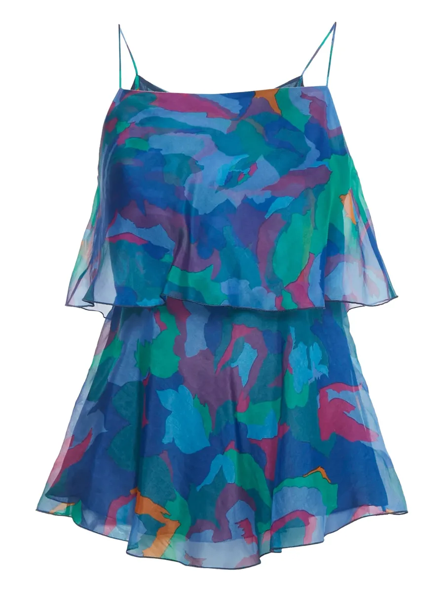 organza printed top 2