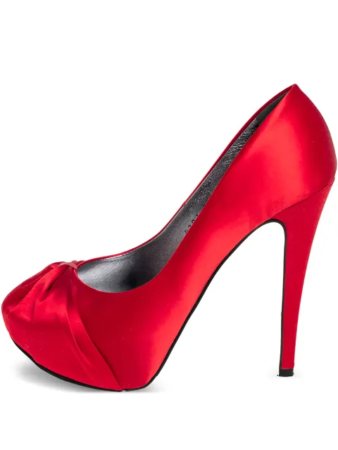 атласные туфли Gina 130 pre-owned на платформе