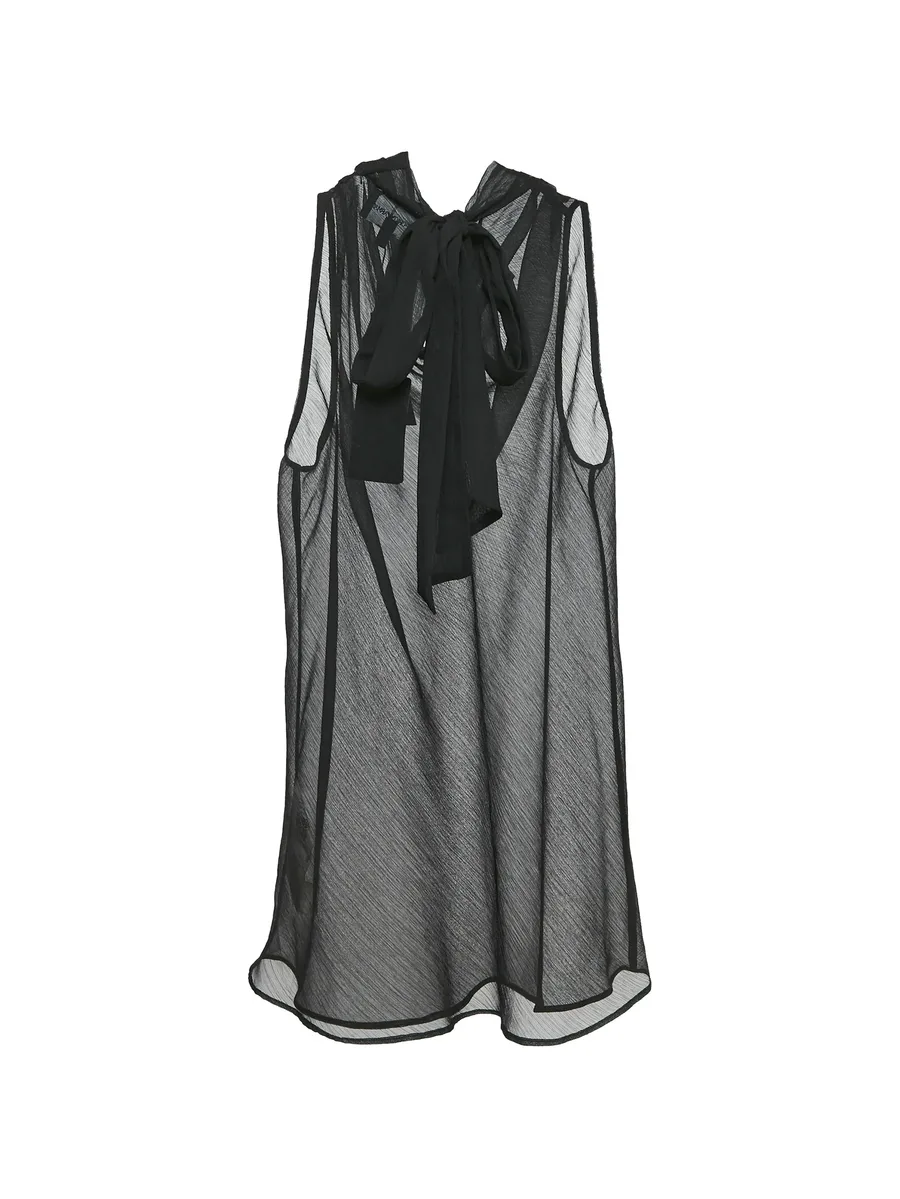 sleeveless bow-detail blouse 2