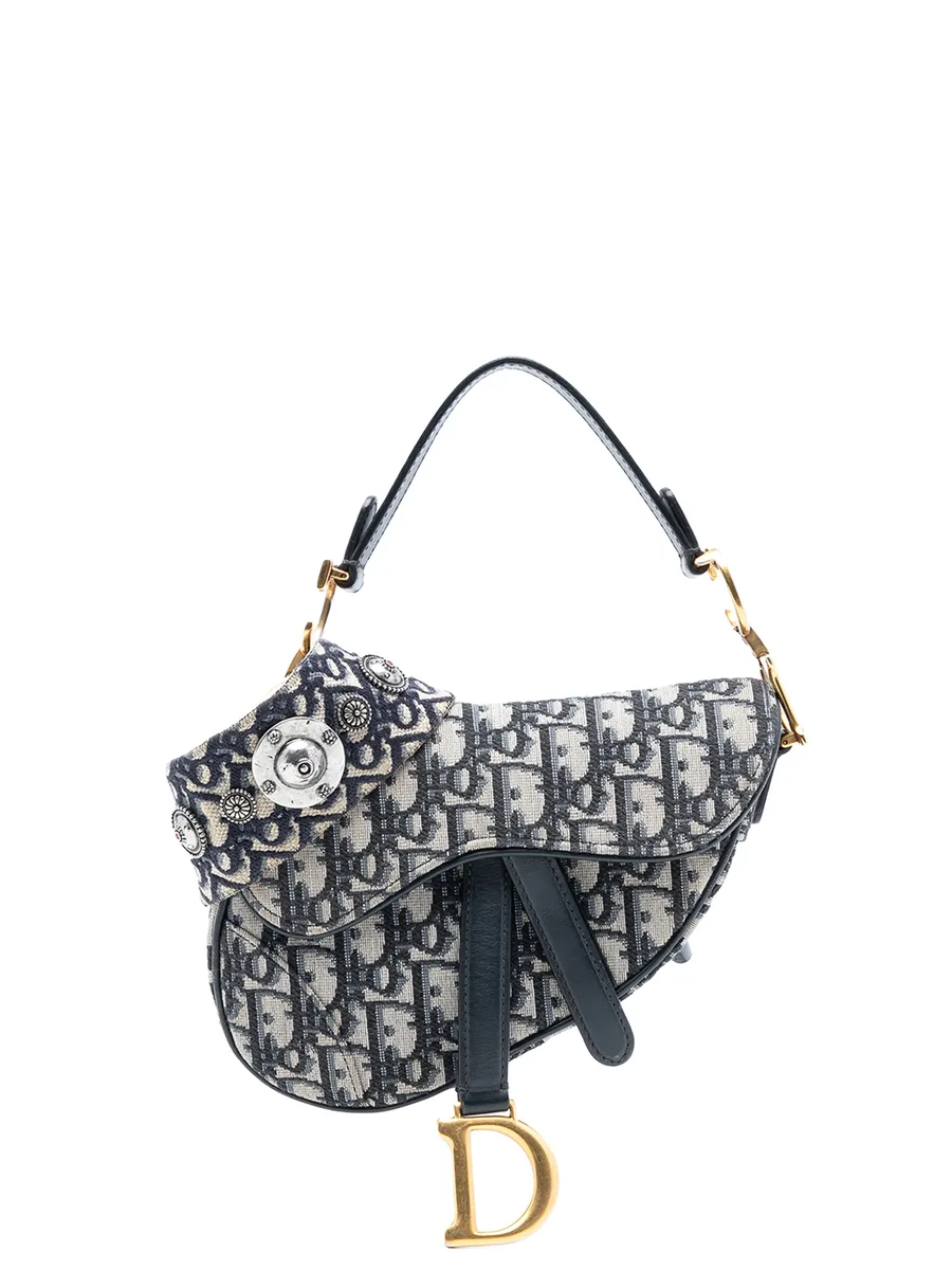 сумка-сэтчел Micro Oblique Canvas Saddle Bag (2019 год) 2