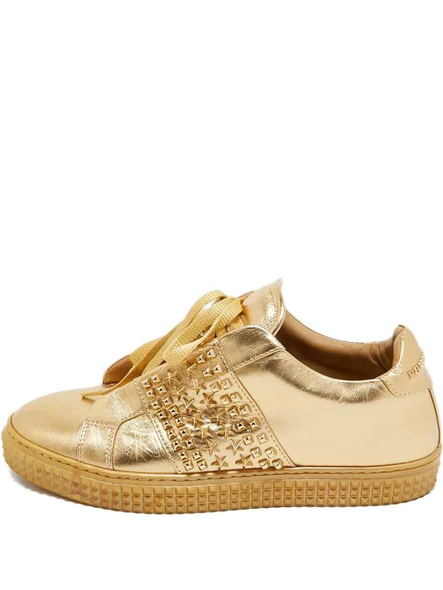 studded leather sneakers 2