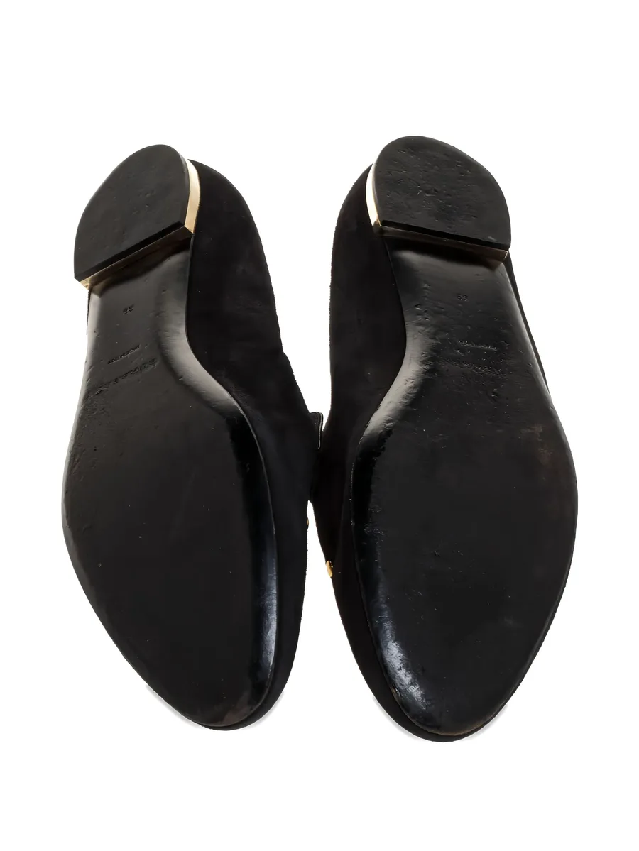 suede eyelet-detail loafers 6