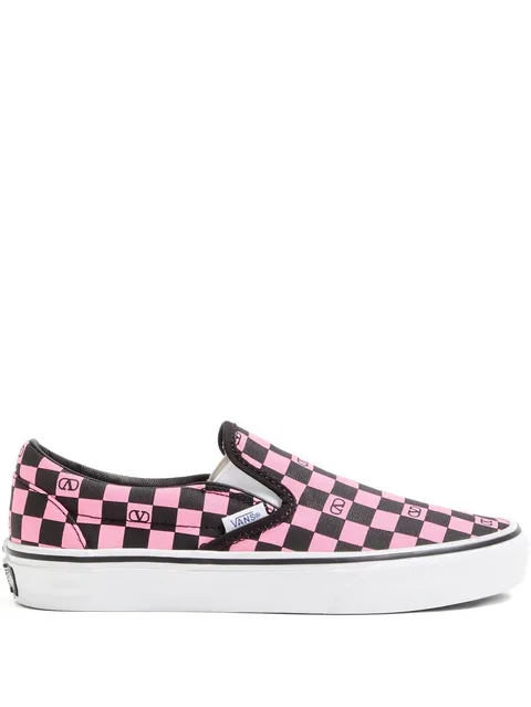 кеды в клетку с логотипом VLogo Signature из коллаборации с Vans