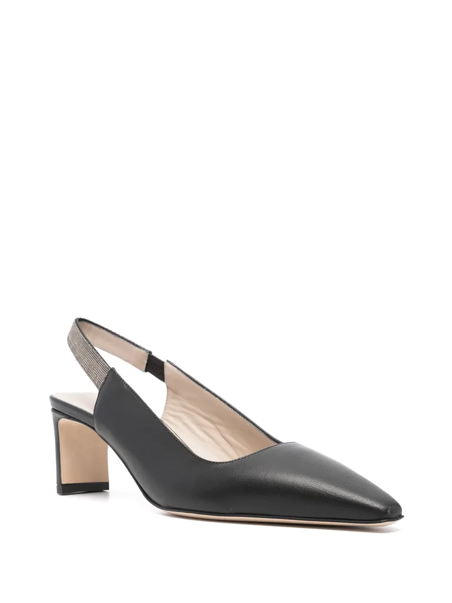 crystal-embellished leather pumps 4