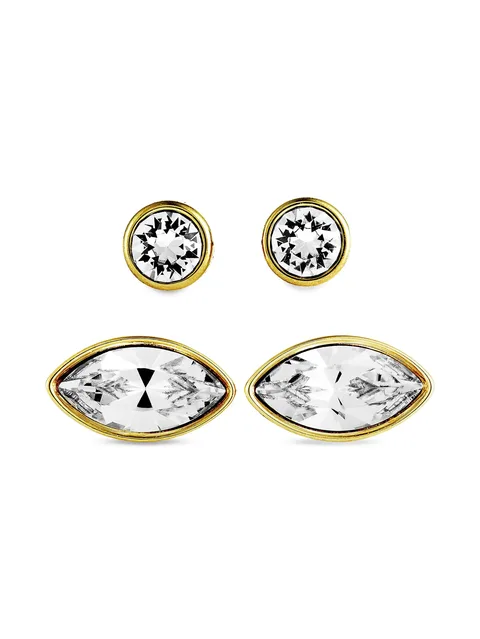 14K yellow gold Harley earrings set