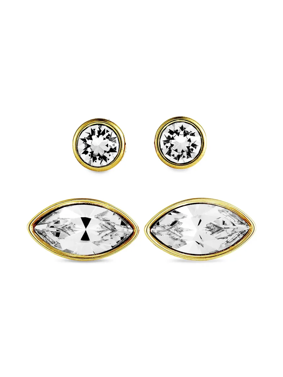 14K yellow gold Harley earrings set 1