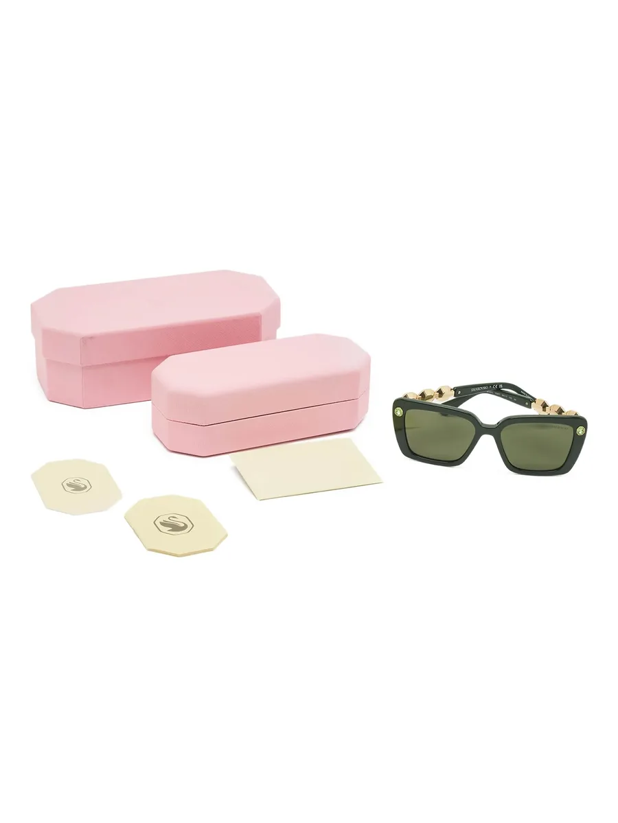 crystal-embellished square sunglasses 7